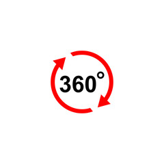 360 degree icon vector design symbol