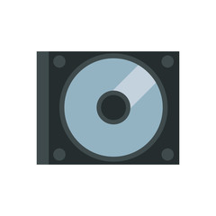 compact disk device isolated icon
