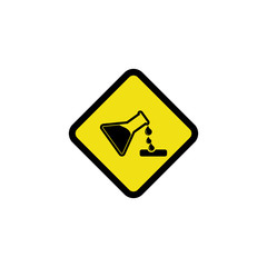 hazard warning sign icon vector design symbol