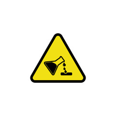 hazard warning sign icon vector design symbol