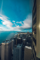 Downtown Seattle Washington at Sunset