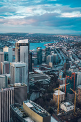 Downtown Seattle Washington at Sunset