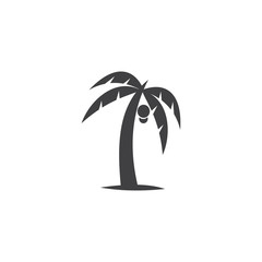 Obraz premium coconut tree icon, coconut icon