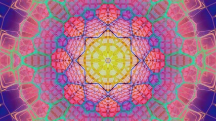 Kaleidoscope Mandala Art Design Abstract Background