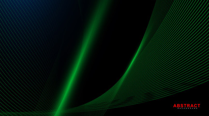 abstarct geometric background. Glowing line wave on dark. New texture for your design.
