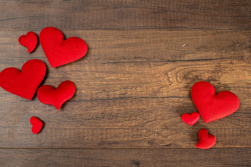 Heart with wooden floor