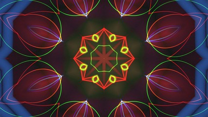 Kaleidoscope Mandala Art Design Abstract Background
