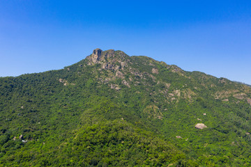 Hong Kong lion rock mountain