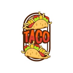 Taco logo template vector illustration Vector