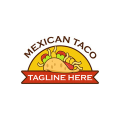 Taco logo template vector illustration Vector