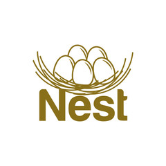 Nest Logo Design Vector for Icon and factory Logo
