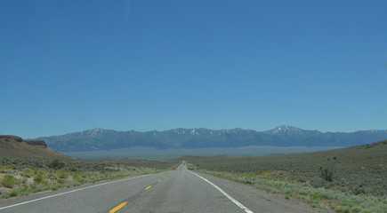 Late Spring in Nevada: Hills and Mountains near Austin on Hwy 50 - The Loneliest Highway in America