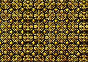 golden geometric pattern design