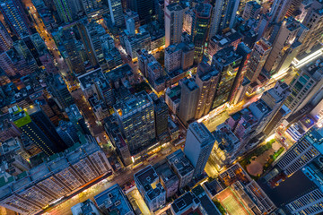 Obraz premium Aerial view of Hong Kong city