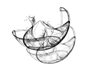 surreal futuristic digital 3d design art abstract background fractal illustration for meditation and decoration wallpaper