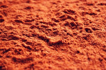 Background of Red Chilli Pepper Powder Also Know as Mirchi, Mirchi Powder, Lal Mirchi, Mirch or Laal Mirchi. paprika Powder background