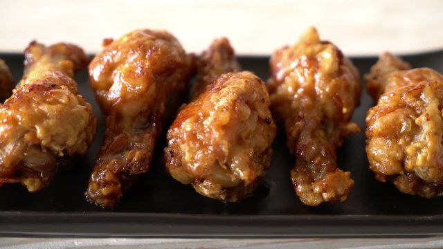 fried chicken with sauce in Korean style