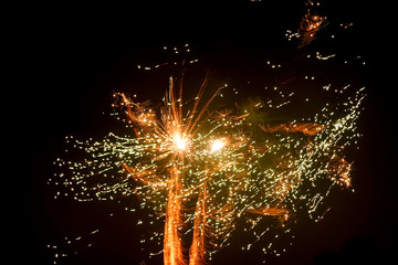 Rakete und Feuerwerk