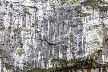 Rock formation in the mountains as a background