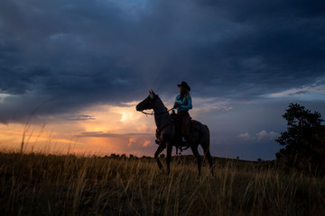 Cowgirl Silhouette 