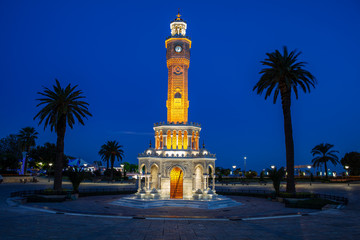 Obraz premium Izmir clock tower. The famous clock tower became the symbol of Izmir
