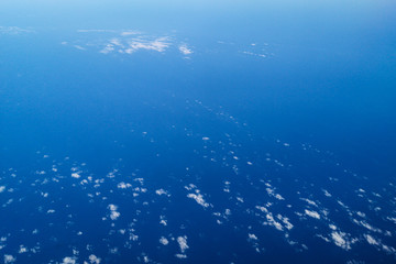 Black sea as background view from an airplane