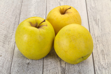 Yellow ripe apples