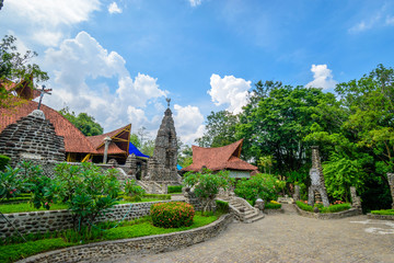 Poh Sarang old traditional Catholic Church, build in1936, combines two major cultures, Javanese Majapahit with Catholicism