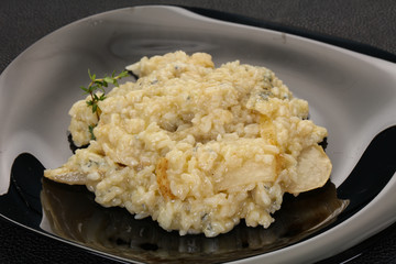 Risotto with pear and gorgonzola