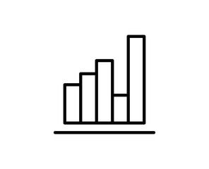 Graph chart line icon