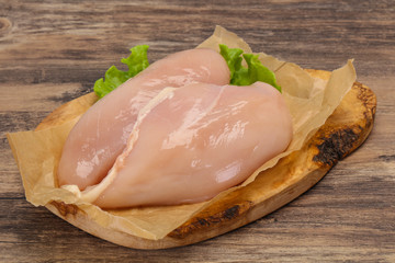 Raw chicken breast ready for cooking