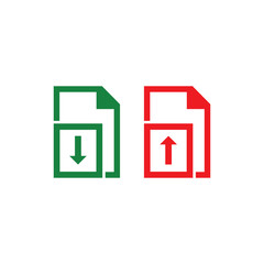 Fototapeta premium document logo template, paper design vector, data file, data check