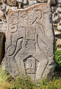 Stone sculpture from Mt Alban showing birth of a child.
