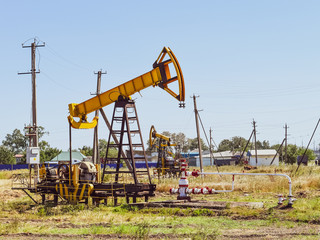 Pumping unit as the oil pump installed on a well