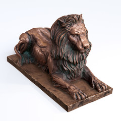 Bronze Lion Statue