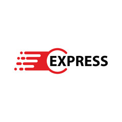 express logo template design vector icon illustration