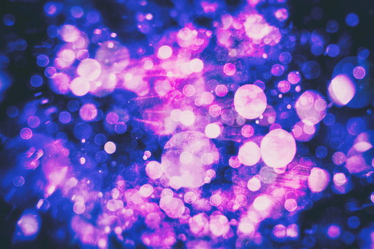 Disco lights . Elegant abstract background with bokeh lights and stars