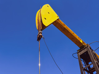 Pumping unit as the oil pump installed on a well