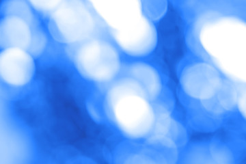 Classic blue abstract blur color bokeh light design backdrop. Colour gradient