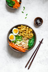 Ramen bowl with chicken