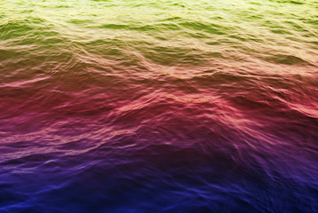 ocean water and sea wave pattern in colorful image