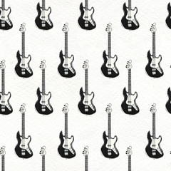 Seamless Rock background. Abstract music modern pattern.