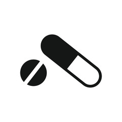 capsule vector icon illustration sign 