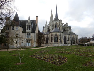 Fototapeta na wymiar Vendôme, Loir et Cher, Centre, France, en hiver