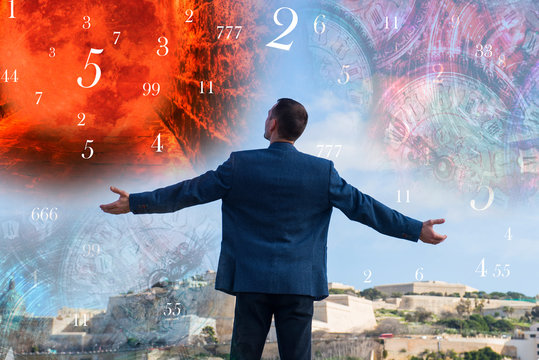 Young man, numerology and time