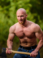 aggression and anger. Brutality is new sexy. strength and power concept. Masculine leisure. sexy...