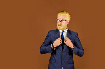 Looking trendy. professional barber at barbershop. agile business. copy space. confident...