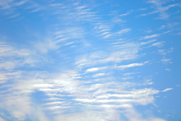 Naklejka na ściany i meble Blue sky and cloud of 1st day's New Year 2020