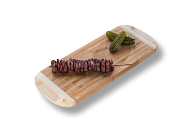 Delicious grilled meat stick