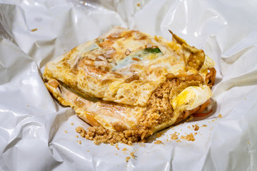 Pad Thai with Egg Wrap